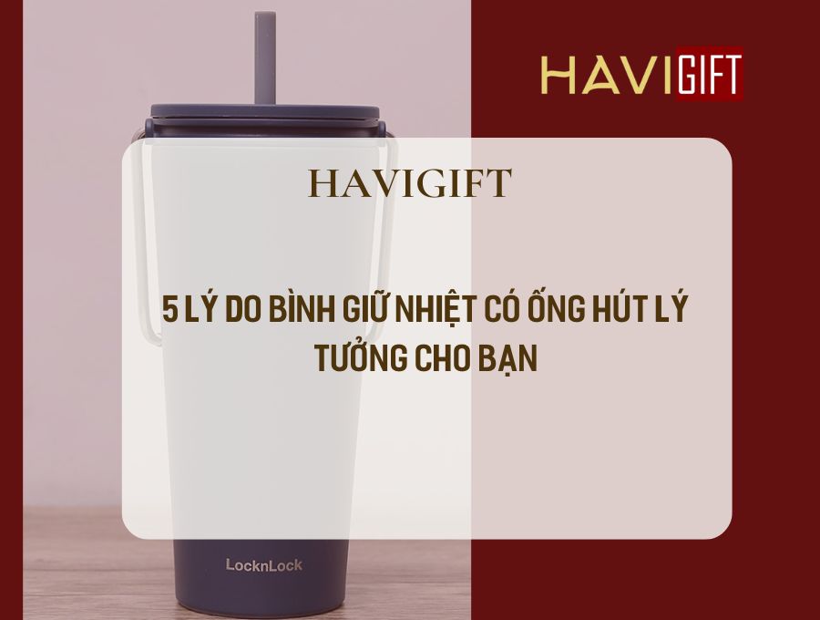 bình giữ nhiệt có ống hút