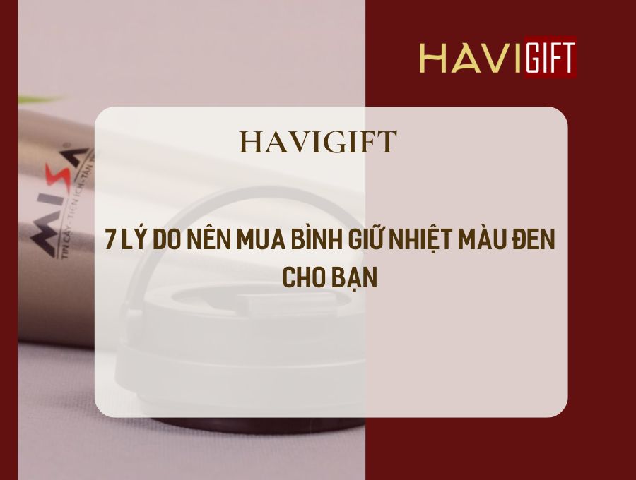 bình giữ nhiệt màu đen