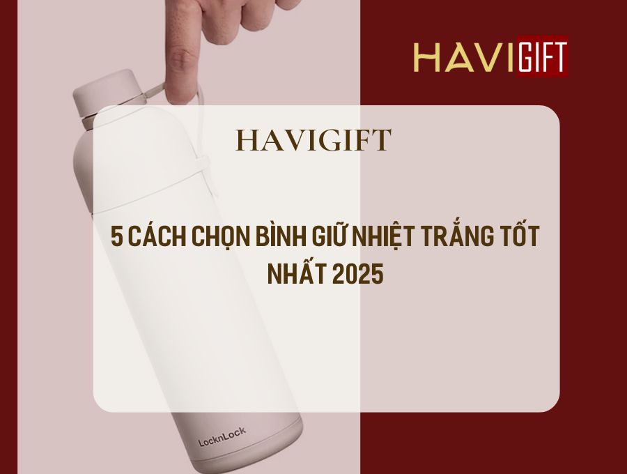 bình giữ nhiệt trắng