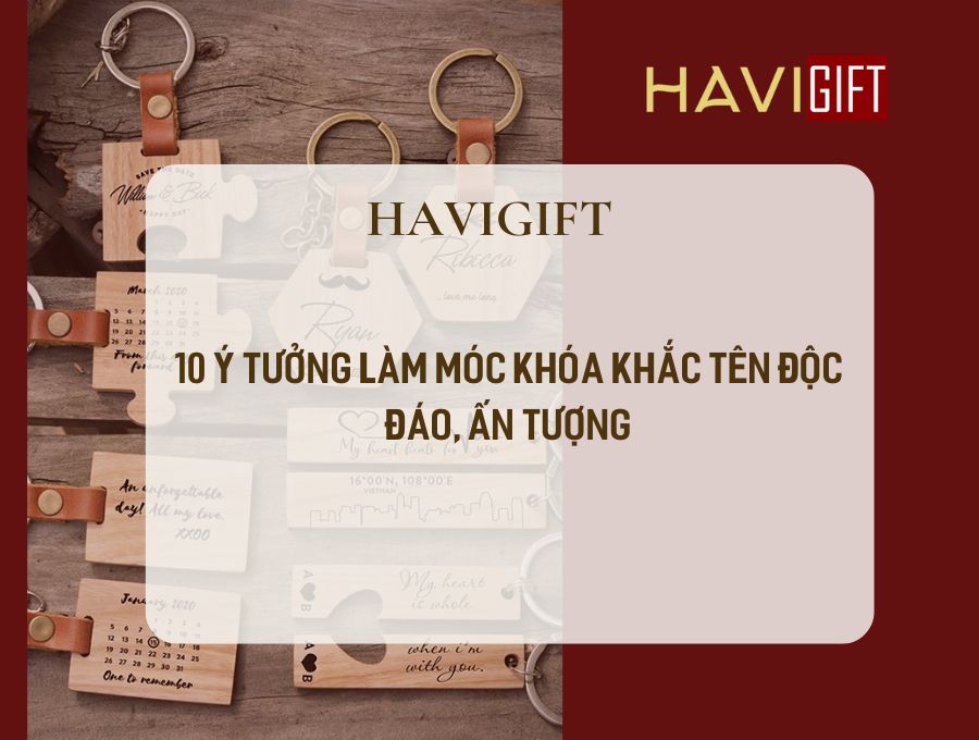 làm móc khoá khắc tên